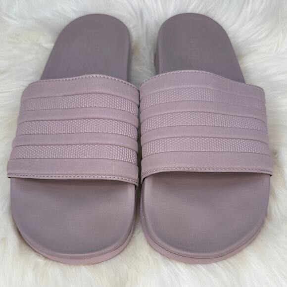 Adidas Unisex Adilette Comfort Slide Sandals - Soft Lavender Men\'s size 10